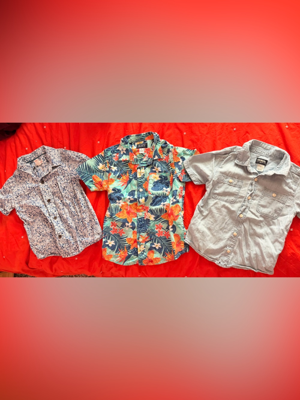 5T Toddler Dress Shirts Button Up- Oshkosh, Children’s Place, & Cat & Jack